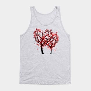 hart shape tree Tank Top